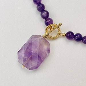 Колье из Аметиста и Цитрина