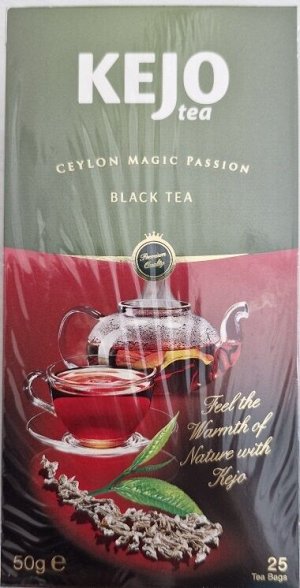 Чай черный Ceylon Magic Passion Kejo Tea 25 пак. (4826)