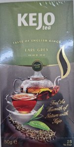 Чай черный с бергамотом Teste of English Kings Earl Grey Kejo Tea 25 пак (4598)