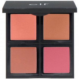 E.L.F. Cosmetics, Палетка кремовых румян, нежные, 0.43 унции (12.4 г)