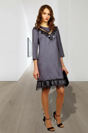 Платье Платье МиА-Мода 987-1 
Состав ткани: Вискоза-33%; ПЭ-62%; Спандекс-5%; 
Рост: 164 см.

Эффектное, комбинированоое платье из текстильной ткани, дополненное прозрачной сеткой в верхней части и к