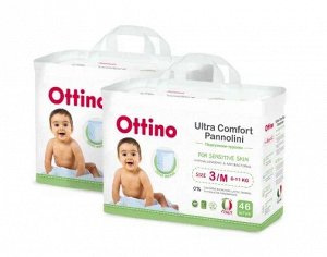 Подгузники-трусики Ottino размер M (6-11кг), 92 шт