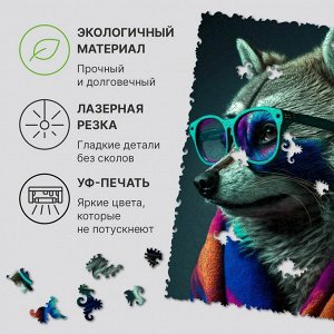 Деревянные пазлы UNIDRAGON Pop-Art GlowUp Арт Бандит 250 pcs