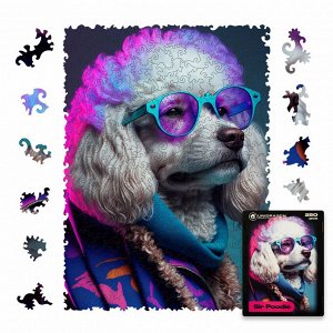 Деревянные пазлы UNIDRAGON Pop-Art GlowUp Сэр Пудель 250 pcs