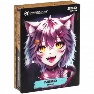 Деревянные пазлы UNIDRAGON Pop-Art Неко Тян 250 деталей