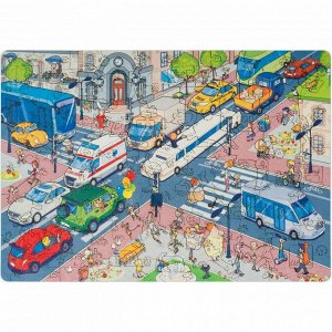 Деревянные пазлы игра UNIDRAGON  CITY Перекресток дет