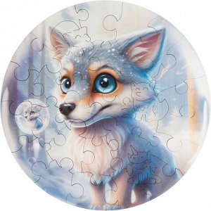Деревянные пазлы UNIDRAGON Bubblezz Волчонок 30 деталей