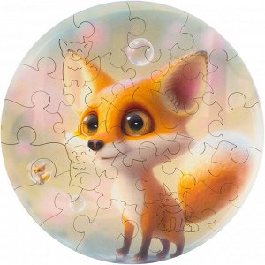 Деревянные пазлы UNIDRAGON Bubblezz Лисёнок 30 деталей