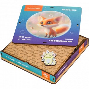 Деревянные пазлы UNIDRAGON Bubblezz Лисёнок 30 деталей