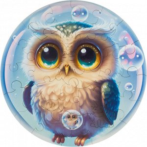 Деревянные пазлы UNIDRAGON Bubblezz Совёнок 30 деталей