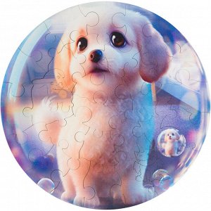 Деревянные пазлы UNIDRAGON Bubblezz Щенок 30 деталей