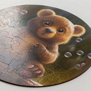 Деревянные пазлы UNIDRAGON Bubblezz Медвежонок 30 деталей