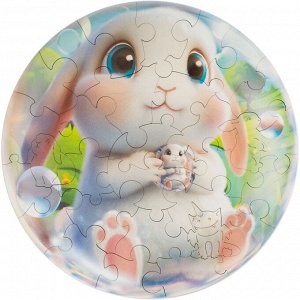 Деревянные пазлы UNIDRAGON Bubblezz Кролик 30 деталей