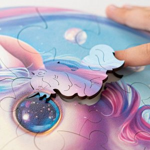 Деревянные пазлы UNIDRAGON Bubblezz Единорог 30  деталей