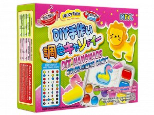Конфета жевательная "Сделай сам" Color-mixing candy Разноцветные конфеты GuandongLefen, 26г, 1/24