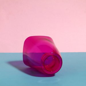 Горшок для орхидей, 1,5 л, 13 х 17 см, пластик, прозрачно-малиновый