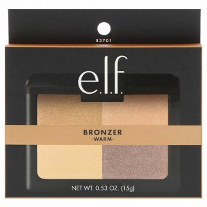 E.L.F. Cosmetics, Бронзатор, оттенок  - Warm -  ( - теплый - ), 0,53 унции (15 г)