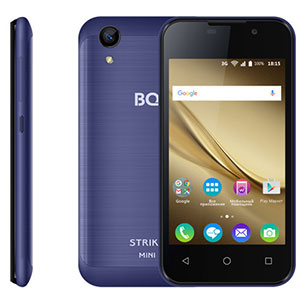 Смартфон BQ 4072 Strike Mini, 3G, 8Gb + 1Gb Dark Blue Brushed
