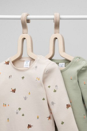 Полукомбинезон(Весна-Лето)+baby (мини морковки, огород)