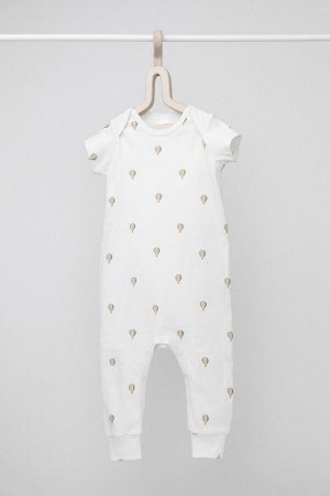 Полукомбинезон(Весна-Лето)+baby (сливочный, воздушные шары)