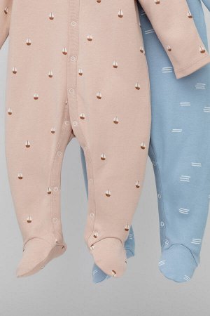 Комбинезон(Весна-Лето)+baby (белые кораблики, штиль)