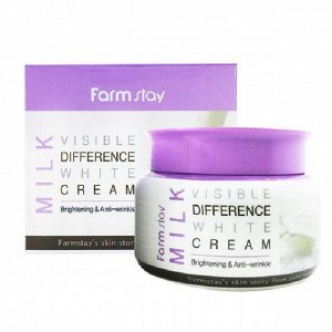 FarmStay Visible Difference Milk White Cream Крем для лица "Молоко", 100мл