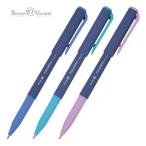 Ручка шариковая масляная 1.0мм "PrimeWrite. Basic. Navy" синяя 20-0295/03 Bruno Visconti