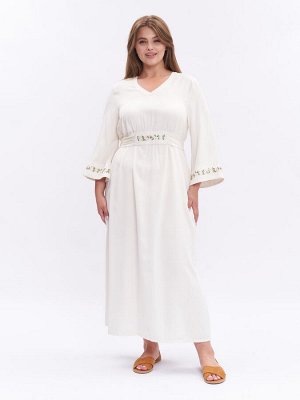 Платье в стиле бохо с вышивкой PP32348WHT04
