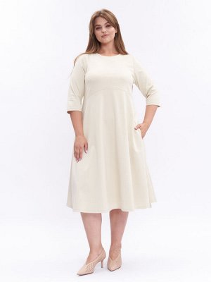 Платье из плотного трикотажа PP34306WHT04