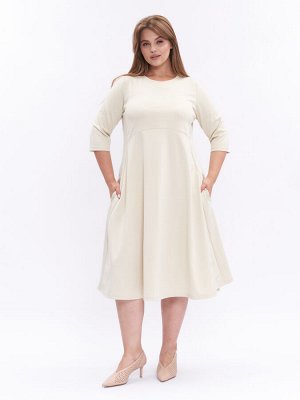Платье из плотного трикотажа PP34306WHT04