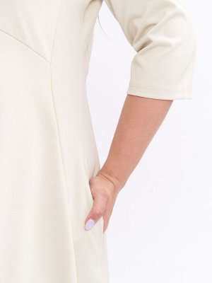 Платье из плотного трикотажа PP34306WHT04