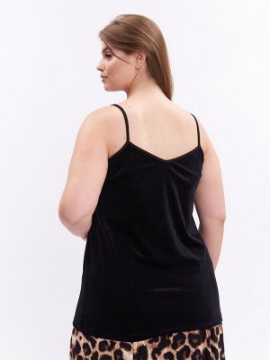 Топ из бархата MT10111BLK01