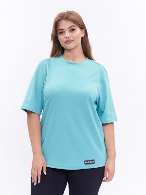 Футболка из плотного трикотажа ZFU21506GRN38