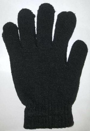 Перчатки для подростков черные теплые.