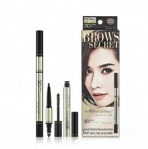 Идеальные брови за 5 минут – универсальный набор три в одном  3D Mistine Brows Secret brow set