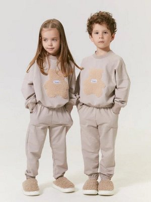 Костюм детский с принтом мишки Amarobaby TEDDY, цвет бежевый