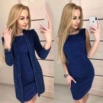Платье с кардиганом