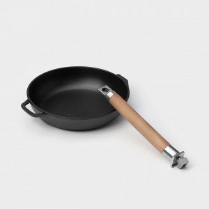Сковорода Wild Kitchen, d=20 см, лопатка и губка в комплекте, чугун