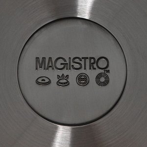 Набор кастрюль Magistro, 3 шт.: d=16/20/24 см, толщина 0.6 мм, штабелируемые, индукция, 304 AISI марка стали