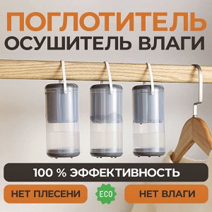 Поглотитель влаги, осушитель воздуха, влагопоглотитель в шкаф, емкость с наполнителем 100 гр, 1 шт