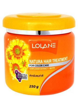 Маска для волос с экстрактом подсолнечника "Питание и Защита цвета" LOLANE NATURA 250гр