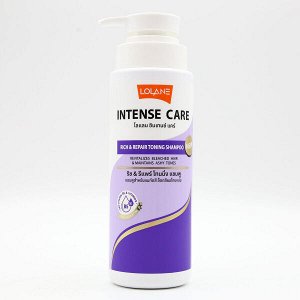 Шампунь для ухода и восстановления с тонирующим эффектом от LOLANE Intense Care Rich & Repair Toning Shampoo "Кератиновое восстановление" LOLANE INTENSE CARE 400мл