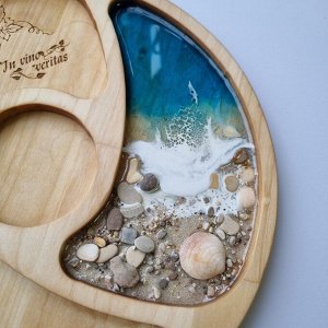 Деревянная менажница с морем wood-2031, шт