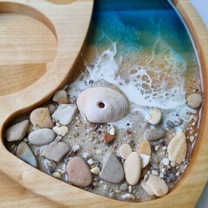 Деревянная менажница с морем wood-2032, шт