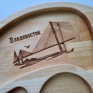 Деревянная менажница с морем wood-2032, шт