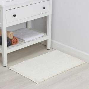 Коврик для дома LaDо́m, букли, плотность 1400 г, 50x80 см, белый