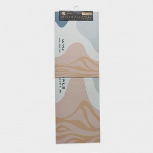 Коврики для дома SAVANNA «Роузи», 2 шт., 40x120 см, 40x60 см