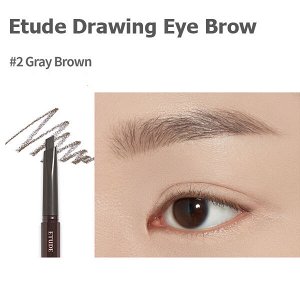 Карандаш для бровей с щеточкой Etude Drawing Eye Brow #02 Gray Brown, 0.25г