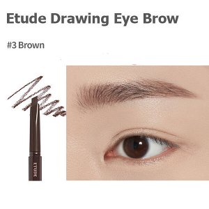 Карандаш для бровей с щеточкой Etude Drawing Eye Brow #03 Brown, 0.25г