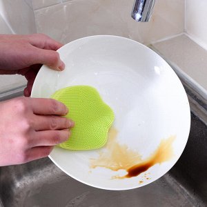 Силиконовая щетка для мытья посуды